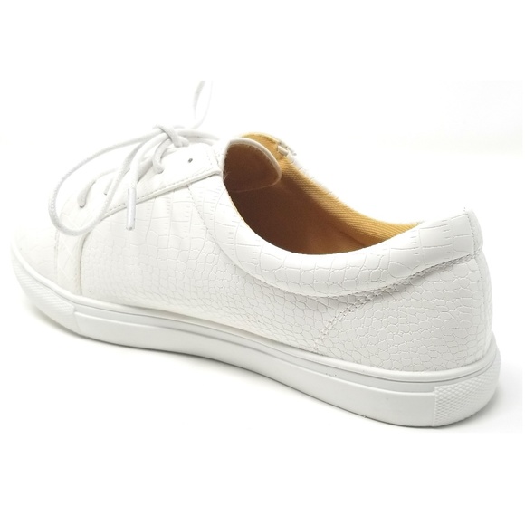 Women's Laced Walking Shoes, SN-2806, White - Picture 3 of 6